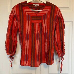 Madewell - XXS - Red Boho Blouse - 100% Cotton